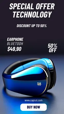 Electronic Earphone Sale Instagram Story