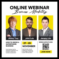 Online Webinar Instagram Post