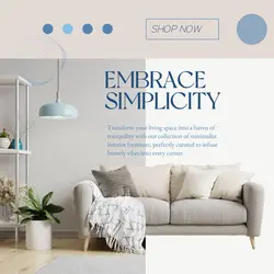 Minimalist Room with furniture
