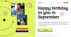 Business Birthday Event Minimalist