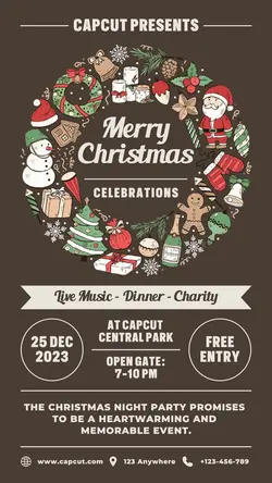 Merry Christmas Celebration Party Promotion TikTok