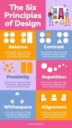 The Six Principles of Design Infographic