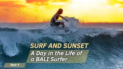 Youtube Thumbnail - Vlog Surf and Sunset: A Day in the Life of a Bali Surfer