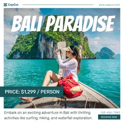 Trip To Bali Instagram Post