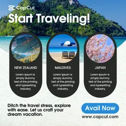 3 Images Start Traveling - Instagram Post