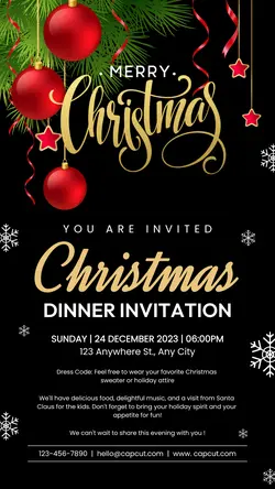 Other Industries Christmas Dinner Invitation