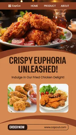 Crispy Chicken Food Promotion Instagram Story
