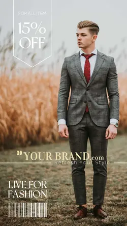 Fashion Industry Suits Sale Instagram Story