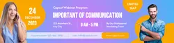 Communication Webinar Info Linkedin Banner
