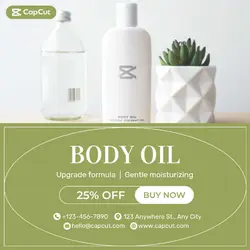 Beauty & Personal care body oil display Modern