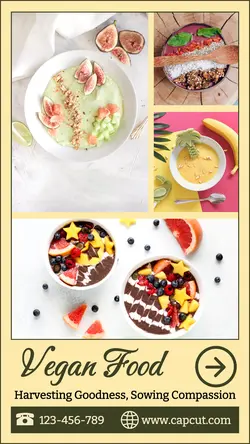 Food For Vegan Display Instagram Story