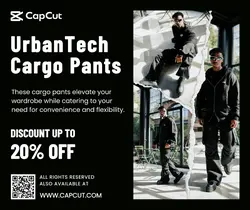 Fashion Cargo Pants Promotion Facebook Post