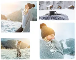 Non-Marketing Photo Collage Winter Aesthetic