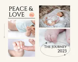 Non-marketing Photo Collage Baby Born Minimalist