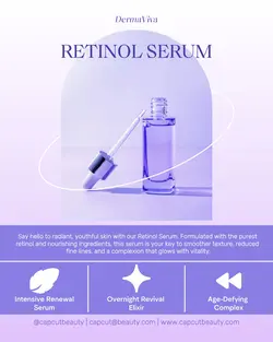 Promotion Beauty Serum Purple Instagram Post