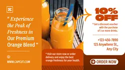 Our Premium Orange Blend Promotion Twitter Post