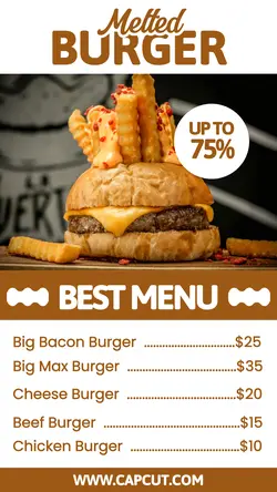 Food Burger Menu Instastory