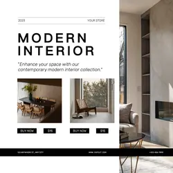 Modern Interior Instagram Post