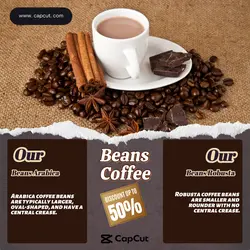 food and beverage beans coffee promotion