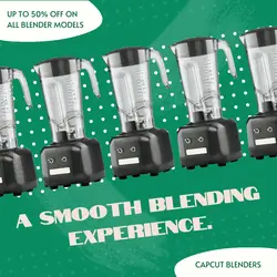 E-Commerce Product Display Blender Simple Green