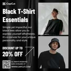 Fashion Black T-shirt Promotion Instagram Story