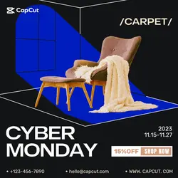 cyber Monday ornament Activity introduction Carpet minimalist