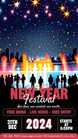 New year festival instragam story