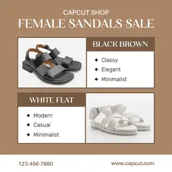 Fashion Sandals Product Display Instagram Post