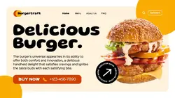 Modern UI Burger Promotion Website