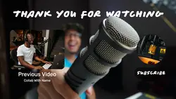 Youtube Endscreen For Singer Thanks For watching