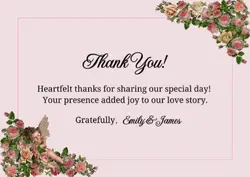 Non-marketing Personal Cards Thank You Card