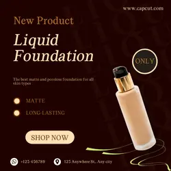 Liquid Foundation Promotion Instagram Post