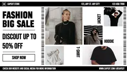 Simple Fashion Promotion Twiitter Post