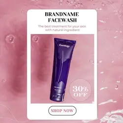 soft pink liquid beauty skincare product sale 