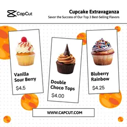 Food and Beverage Cupcake Best Selling Dessert Shop Instagram Post Promotion
