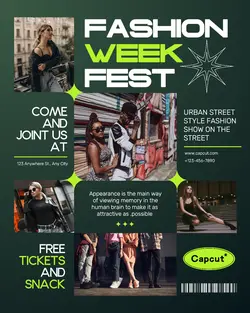 Fashion week fest Clothing Aesthetic streetwear