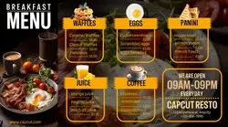 food breakfast menu facebook ads