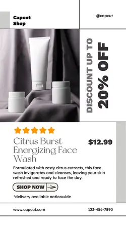 Beauty Face Wash Promotion Instagram Story