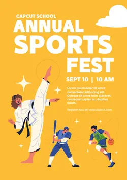 Non-Marketing: Annual Sports Fest Poster