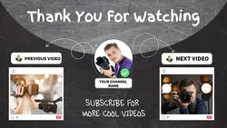 Blackboard background for youtube end screen
