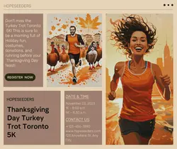 Thanksgiving Turkey Donation Promotion Facebook