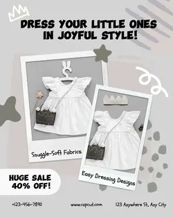 Fashion Baby Dress Product Display