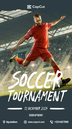 Soccer Tournament Instagram story