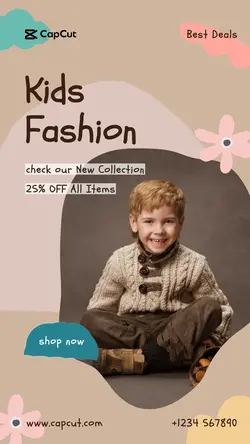 Cute Kids Fashion Promo Tiktok