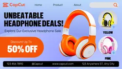 Headphone Deals Promotion Twitter Post