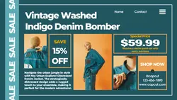 Fashion Industry Jacket Jeans UI Promotion Facebook App Ads