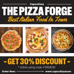The Pizza Forge Discount Instagram Post