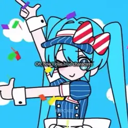 Blue characters 🩵💙