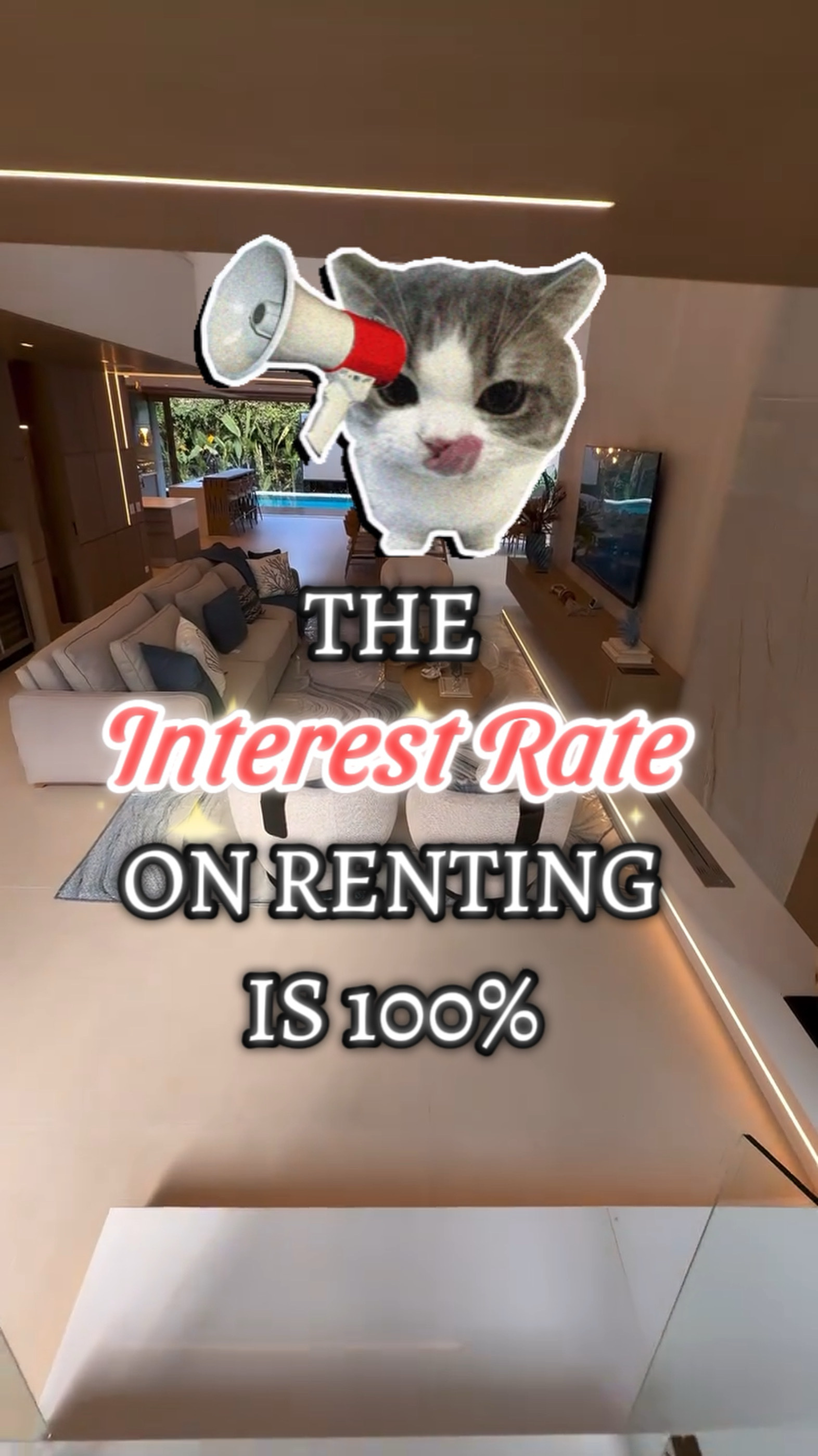 100% interest onrent