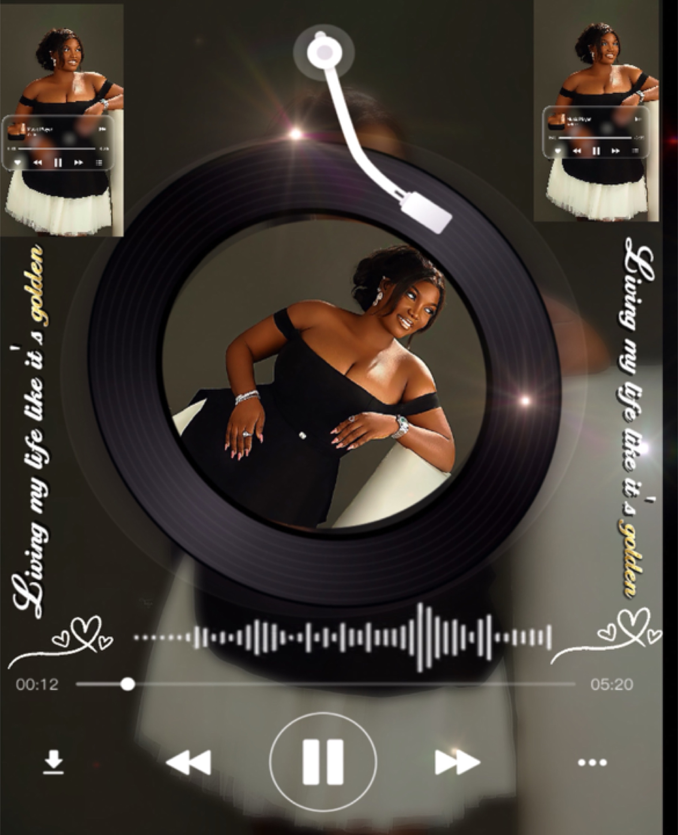 ⭐CAPA DE ÁLBUM DOURADA⭐